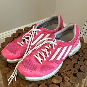Pink Adidas women’s golf shoes size 9